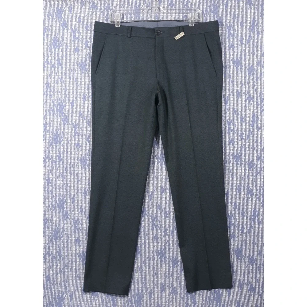 Ballin Comfort-EZE Dress Pants Mens Size 38 x 31 Blue Stretch Made In Canada